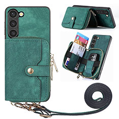 Funda Silicona Goma de Cuero Carcasa SD4 para Samsung Galaxy S22 Plus 5G Verde