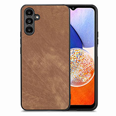 Funda Silicona Goma de Cuero Carcasa SD5 para Samsung Galaxy A14 5G Marron