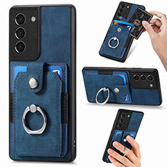 Funda Silicona Goma de Cuero Carcasa SD5 para Samsung Galaxy S21 FE 5G Azul