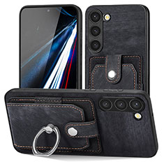 Funda Silicona Goma de Cuero Carcasa SD5 para Samsung Galaxy S22 5G Negro