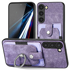 Funda Silicona Goma de Cuero Carcasa SD5 para Samsung Galaxy S22 5G Purpura Claro