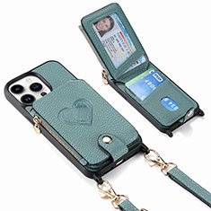 Funda Silicona Goma de Cuero Carcasa SD6 para Apple iPhone 13 Pro Azul