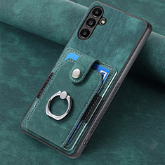 Funda Silicona Goma de Cuero Carcasa SD6 para Samsung Galaxy A34 5G Verde