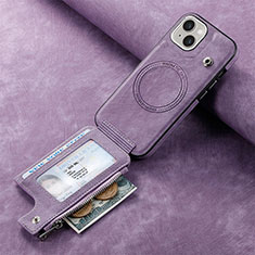 Funda Silicona Goma de Cuero Carcasa SD9 para Apple iPhone 14 Plus Purpura Claro