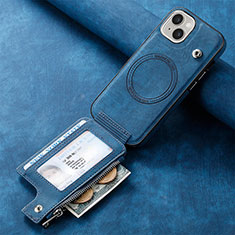Funda Silicona Goma de Cuero Carcasa SD9 para Apple iPhone 15 Azul