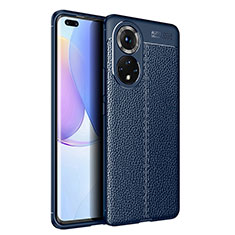 Funda Silicona Goma de Cuero Carcasa WL1 para Huawei Honor 50 Pro 5G Azul