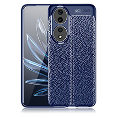 Funda Silicona Goma de Cuero Carcasa WL1 para Huawei Honor 90 5G Azul