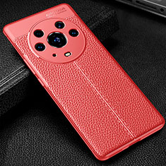 Funda Silicona Goma de Cuero Carcasa WL1 para Huawei Honor Magic3 Pro 5G Rojo