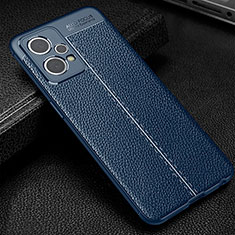 Funda Silicona Goma de Cuero Carcasa WL1 para Realme 9 Pro+ Plus 5G Azul