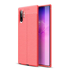 Funda Silicona Goma de Cuero Carcasa WL1 para Samsung Galaxy Note 10 Plus 5G Rojo