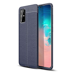 Funda Silicona Goma de Cuero Carcasa WL1 para Samsung Galaxy S20 Plus 5G Azul