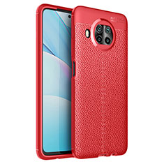 Funda Silicona Goma de Cuero Carcasa WL1 para Xiaomi Mi 10i 5G Rojo