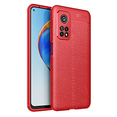 Funda Silicona Goma de Cuero Carcasa WL1 para Xiaomi Mi 10T 5G Rojo