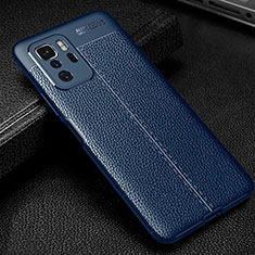 Funda Silicona Goma de Cuero Carcasa WL1 para Xiaomi Poco X3 GT 5G Azul