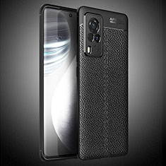 Funda Silicona Goma de Cuero Carcasa WL2 para Vivo X60 Pro 5G Negro