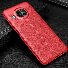 Funda Silicona Goma de Cuero Carcasa WL2 para Xiaomi Mi 10i 5G Rojo