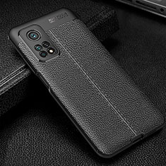 Funda Silicona Goma de Cuero Carcasa WL2 para Xiaomi Mi 10T 5G Negro