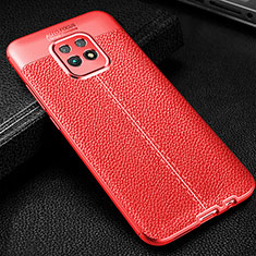 Funda Silicona Goma de Cuero Carcasa WL2 para Xiaomi Redmi 10X Pro 5G Rojo