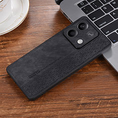 Funda Silicona Goma de Cuero Carcasa YZ2 para Xiaomi Redmi Note 13 5G Negro