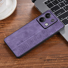 Funda Silicona Goma de Cuero Carcasa YZ2 para Xiaomi Redmi Note 13 5G Purpura Claro