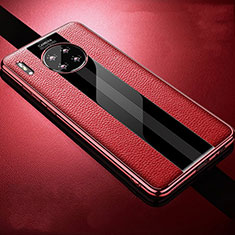 Funda Silicona Goma de Cuero Carcasa Z01 para Huawei Mate 30 5G Rojo