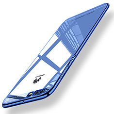 Funda Silicona Goma Espejo M01 para Huawei P10 Azul