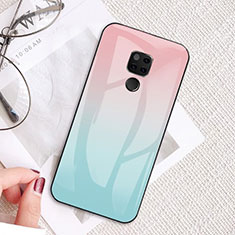 Funda Silicona Goma Espejo M02 para Huawei Mate 20 Cian