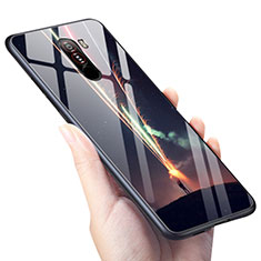 Funda Silicona Goma Espejo M02 para Xiaomi Pocophone F1 Negro