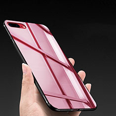 Funda Silicona Goma Espejo M03 para Apple iPhone 7 Plus Rojo