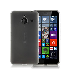 Funda Silicona Goma Mate para Microsoft Lumia 640 XL Lte Gris