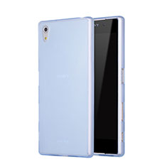 Funda Silicona Goma Mate para Sony Xperia Z5 Azul