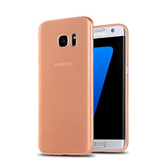 Funda Silicona Goma Mate R02 para Samsung Galaxy S7 Edge G935F Oro