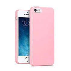 Funda Silicona Goma para Apple iPhone 5S Rosa
