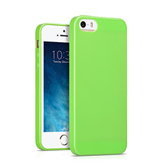 Funda Silicona Goma para Apple iPhone 5S Verde