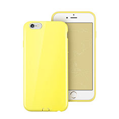 Funda Silicona Goma para Apple iPhone 6S Plus Amarillo