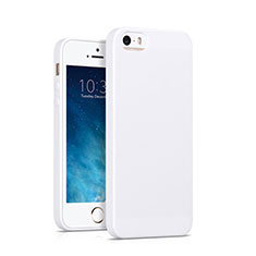 Funda Silicona Goma para Apple iPhone SE Blanco