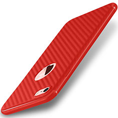 Funda Silicona Goma Twill para Apple iPhone 7 Rojo
