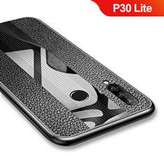 Funda Silicona Goma Twill para Huawei P30 Lite Negro