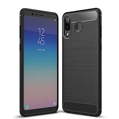 Funda Silicona Goma Twill para Samsung Galaxy A9 Star SM-G8850 Negro