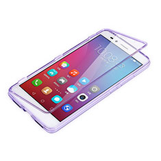 Funda Silicona Transparente Cubre Entero para Huawei Honor Play 5X Morado