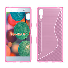 Funda Silicona Transparente S-Line Carcasa para Sony Xperia L3 Rosa