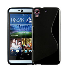 Funda Silicona Transparente S-Line para HTC Desire 626 Negro