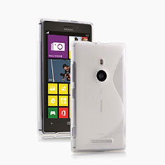 Funda Silicona Transparente S-Line para Nokia Lumia 925 Blanco