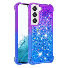 Funda Silicona Ultrafina Carcasa Gradiente Y05B para Samsung Galaxy S21 5G Azul