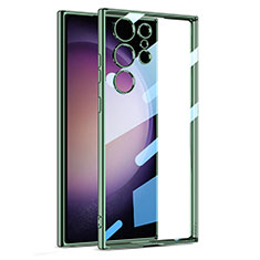 Funda Silicona Ultrafina Carcasa Transparente AC1 para Samsung Galaxy S21 Ultra 5G Verde