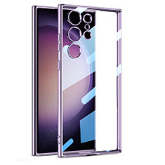 Funda Silicona Ultrafina Carcasa Transparente AC1 para Samsung Galaxy S23 Ultra 5G Morado