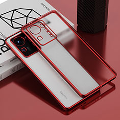 Funda Silicona Ultrafina Carcasa Transparente AK1 para Xiaomi Mi Mix 4 5G Rojo