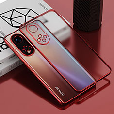 Funda Silicona Ultrafina Carcasa Transparente AN1 para Huawei Honor 50 Pro 5G Rojo