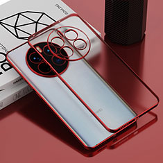 Funda Silicona Ultrafina Carcasa Transparente AN1 para Huawei Mate 50E Rojo