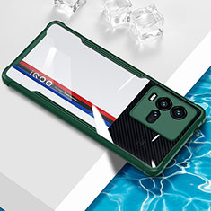 Funda Silicona Ultrafina Carcasa Transparente BH1 para Vivo iQOO 10 5G Verde